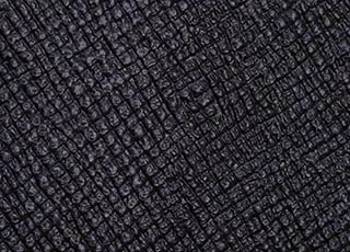 Black Embossed Leather